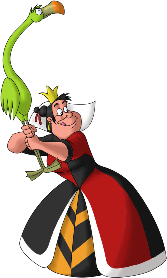 Png Freeuse Stock Disney Villain October The Queen - Disney Alice In Wonderland Queen Of Hearts Red Clipart (788x1013), Png Download