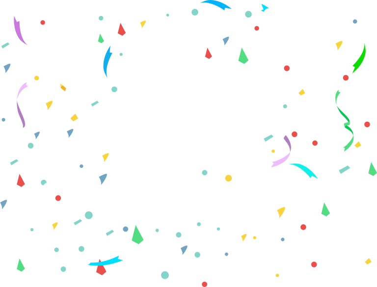 Download Confetti Png Transparent Picture - Transparent Background Confetti Png Clipart (768x585), Png Download