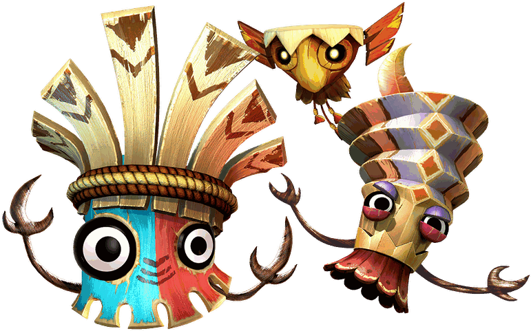 Tiki Tak Tribe - Donkey Kong Country Returns 3d Boss Tikis Clipart (800x779), Png Download