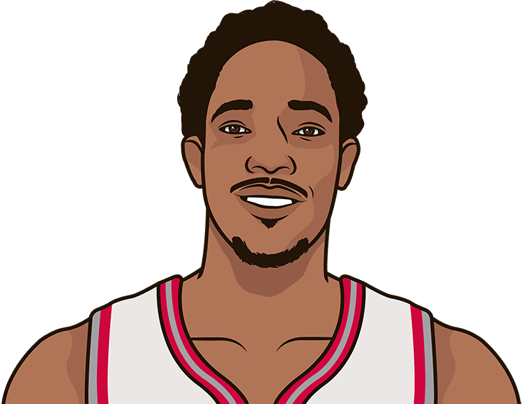Demar Derozan Has 18 30 Point Games For The Raptors - Kyrie Irving Png Cartoon Clipart (750x580), Png Download
