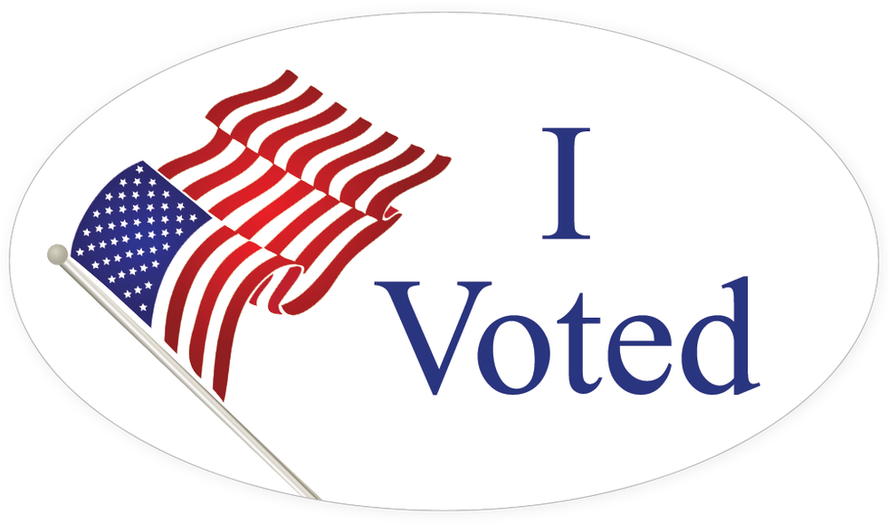 Ivoted-sticker - Transparent I Voted Sticker Clipart (980x980), Png Download