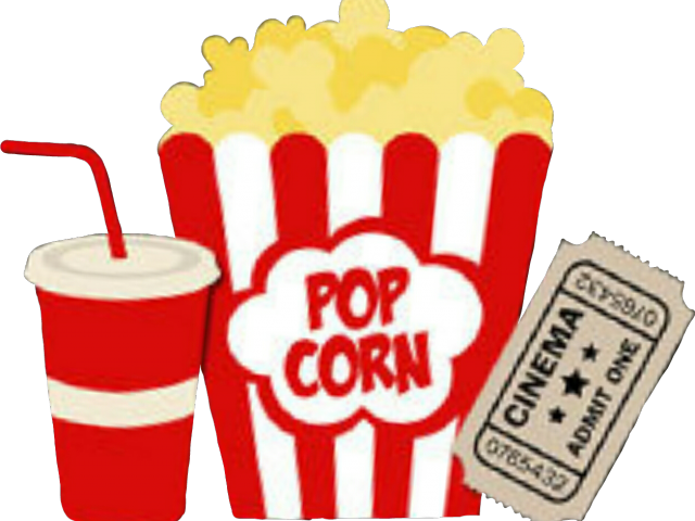 Soda Clipart Movie Popcorn - Popcorn Soda Png Transparent Png (640x480), Png Download