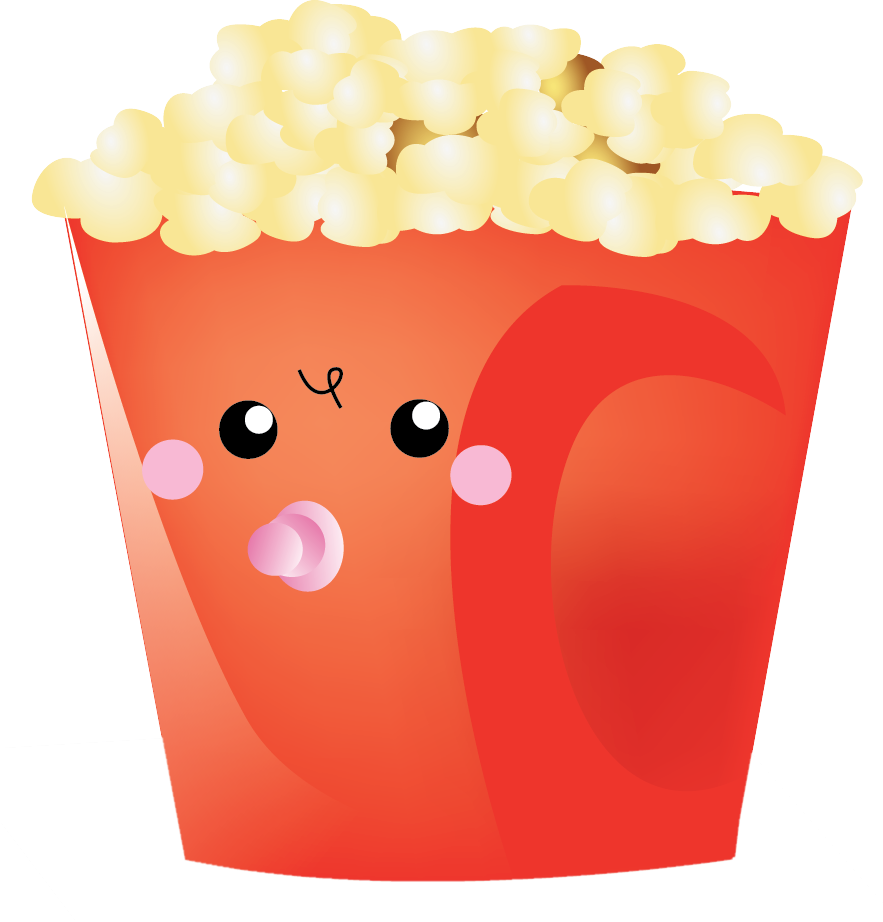 Popcorn Free To Use Cliparts - Cute Popcorn Clipart Png Transparent Png (883x922), Png Download