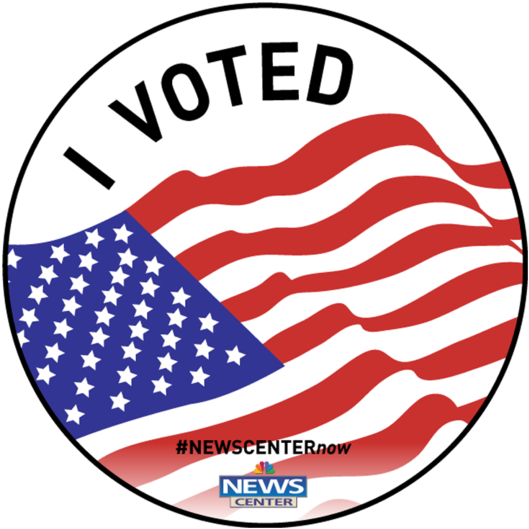 Here's Your Virtual 'i Voted' Sticker Share It On Your - Voted Then Threw Up A Little Clipart (720x720), Png Download
