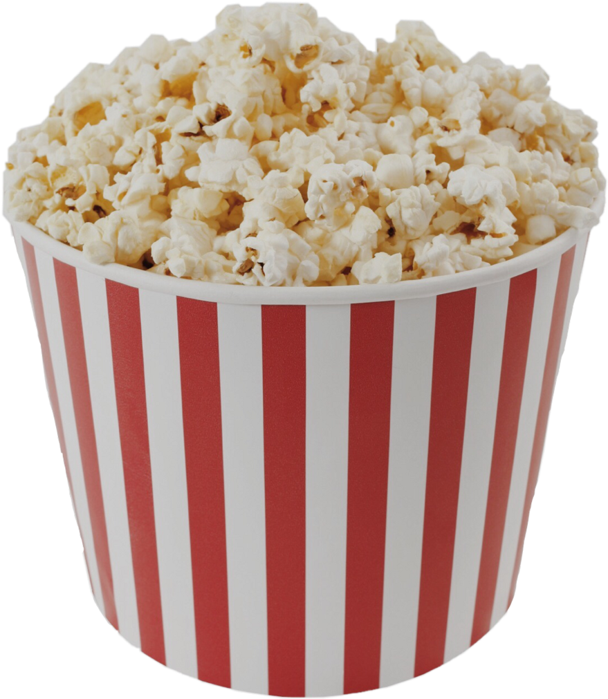 Popcorn Movie Vintage Retro Carnival - Transparent Background Popcorn Png Clipart (1024x1024), Png Download