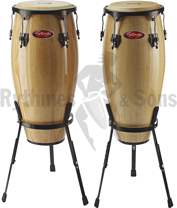 Stagg Pair Of Natural Varnished Congas Stagg Congas Clipart Large