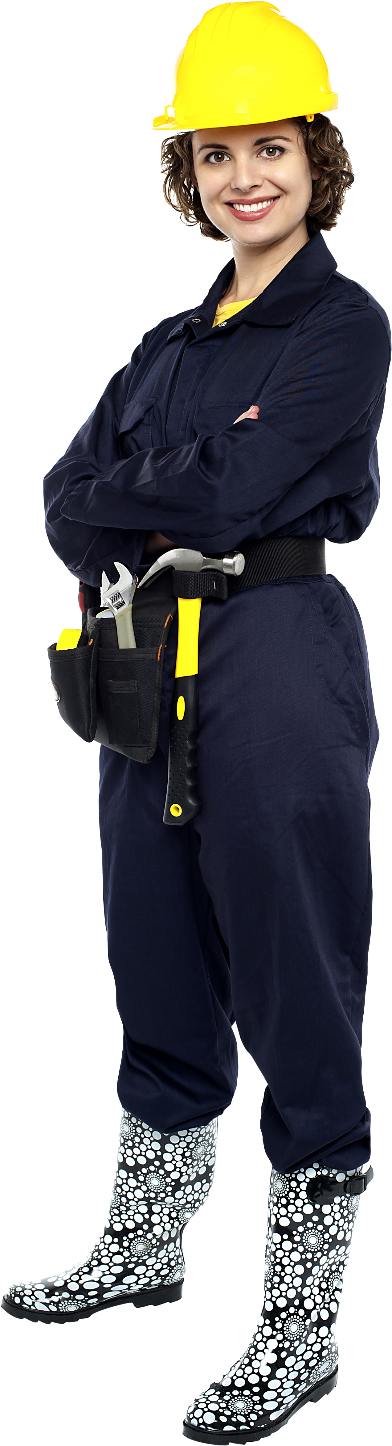 Women Worker - Females In Hard Hats Clipart (3200x4809), Png Download