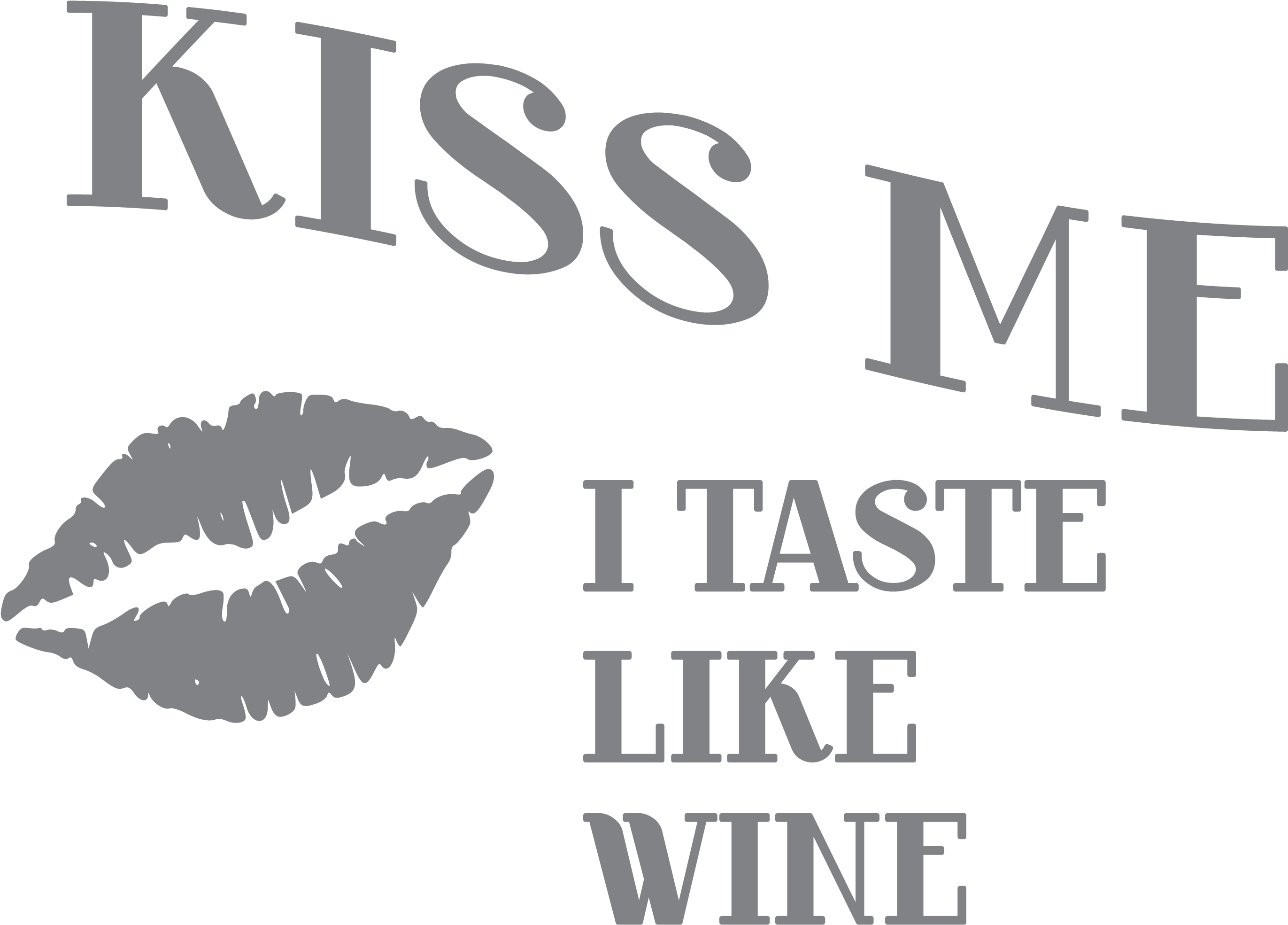 Kiss Me I Taste Like Wine Glass - Lips Clip Art - Png Download (2743x1969), Png Download