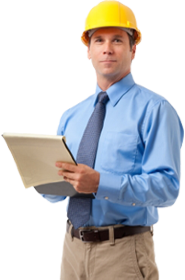 Industrial Worker Png Free Download - Male Civil Engineer Png Clipart (600x910), Png Download