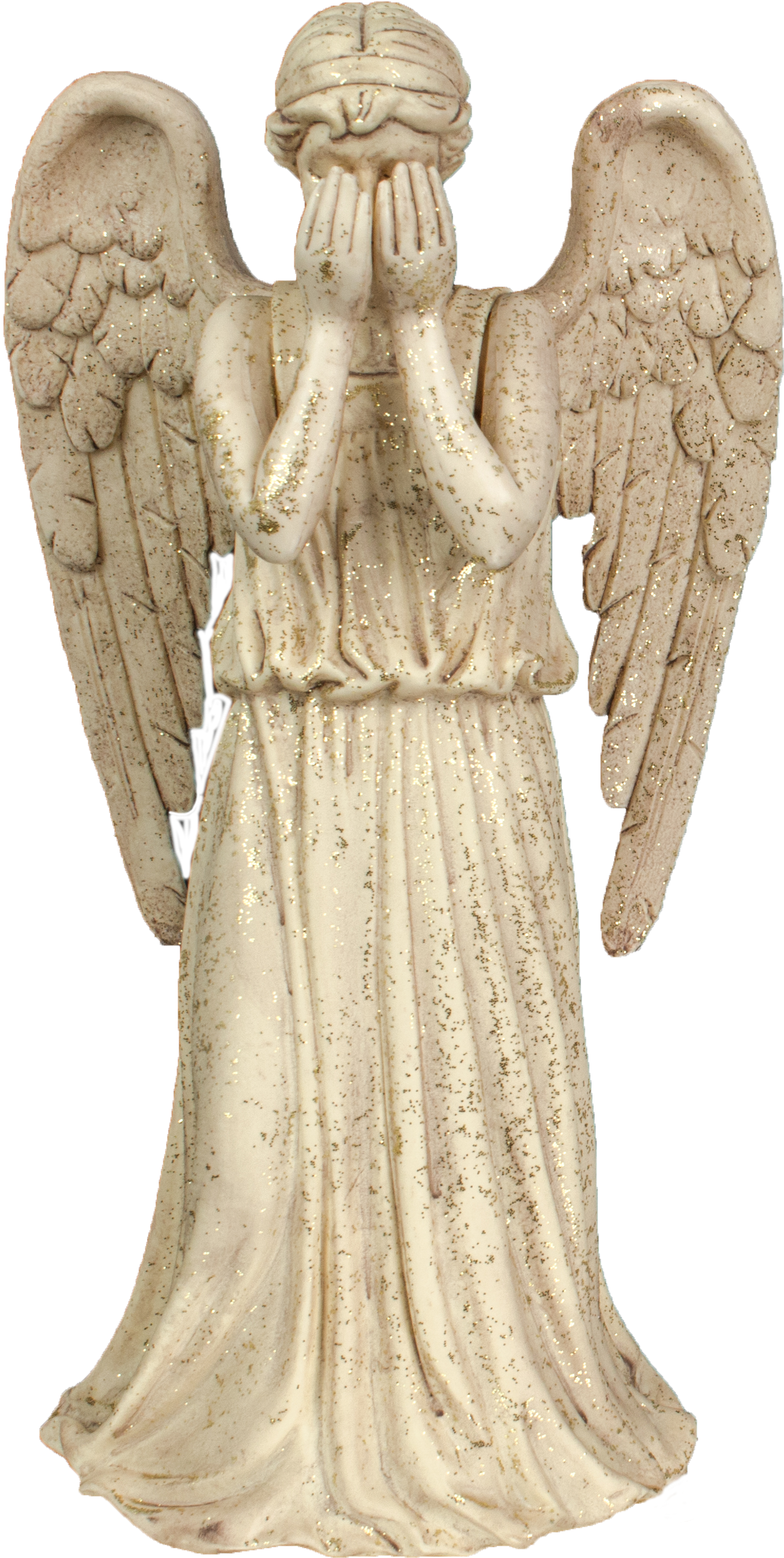 Weeping Angel Christmas Tree Topper Clipart (1484x2948), Png Download