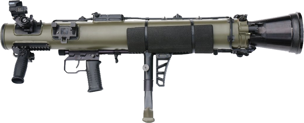 Grenade Launcher Png - Carl Gustaf Rocket Launcher Clipart (1032x417), Png Download