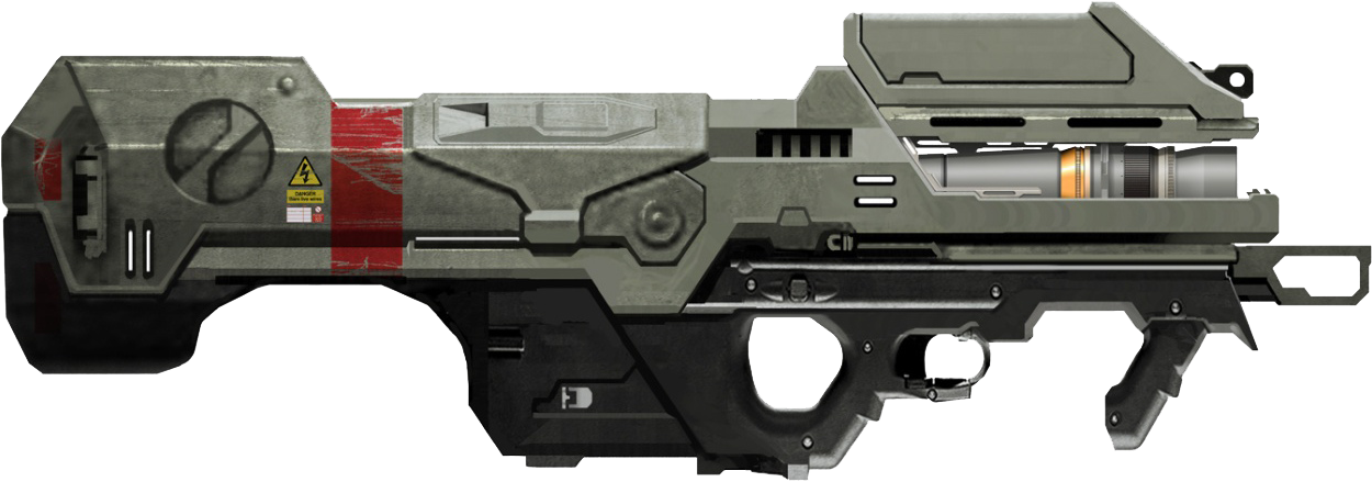 M6 Spartan Laser Crop Transparent - Rocket Launcher Machine Gun Clipart (1250x439), Png Download