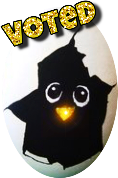 Voted Sticker - Easy Rock Painting Owl Clipart (1024x1024), Png Download