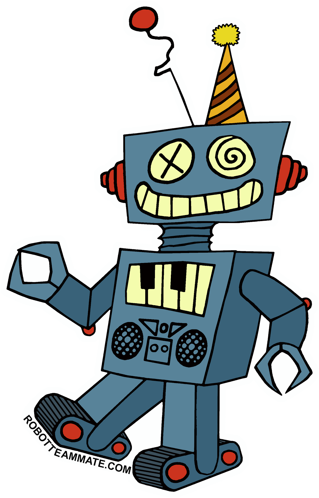 1443012803robot Sticker - Sticker Robot Png Clipart (1586x2052), Png Download
