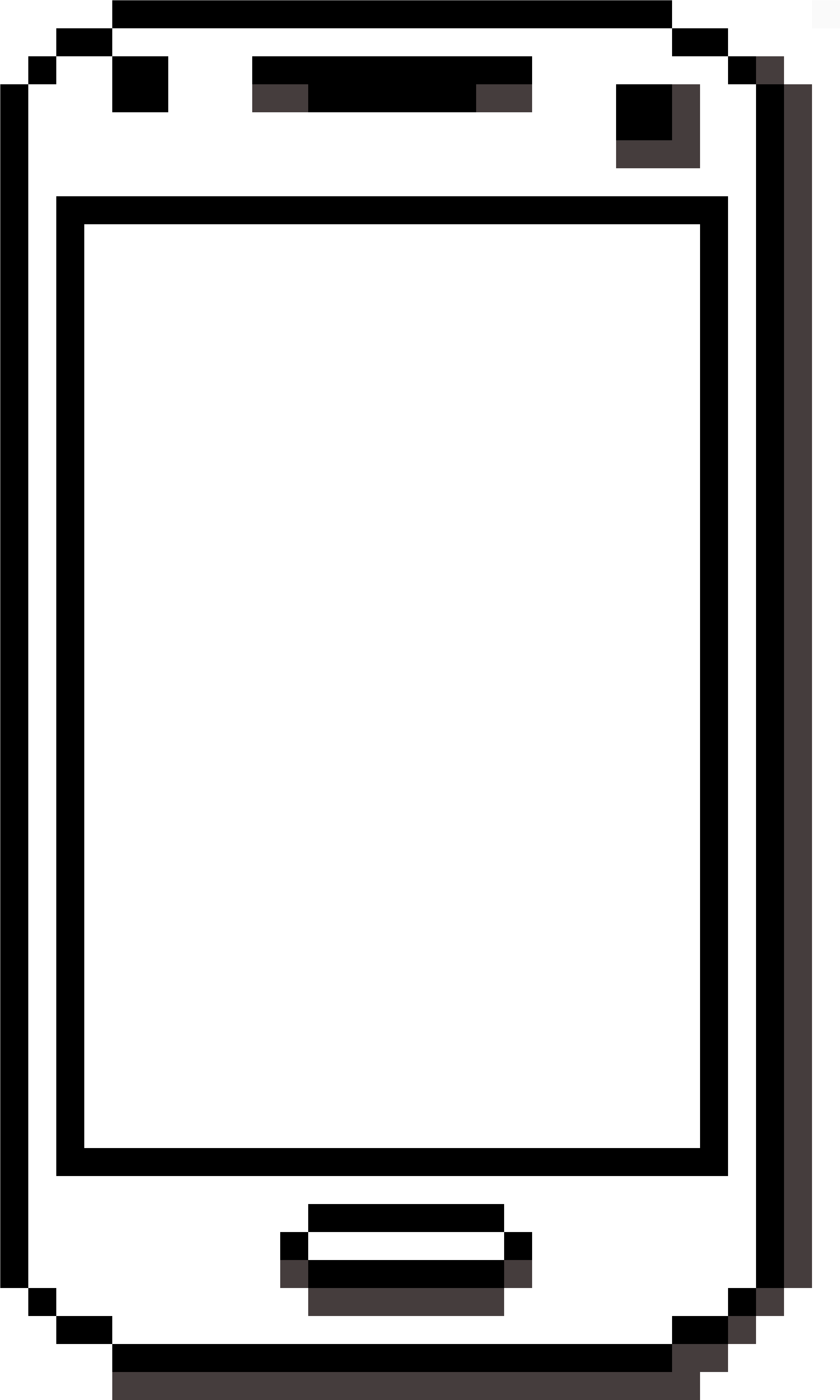 Phone - Pixel Art Head Base Clipart (3690x5310), Png Download