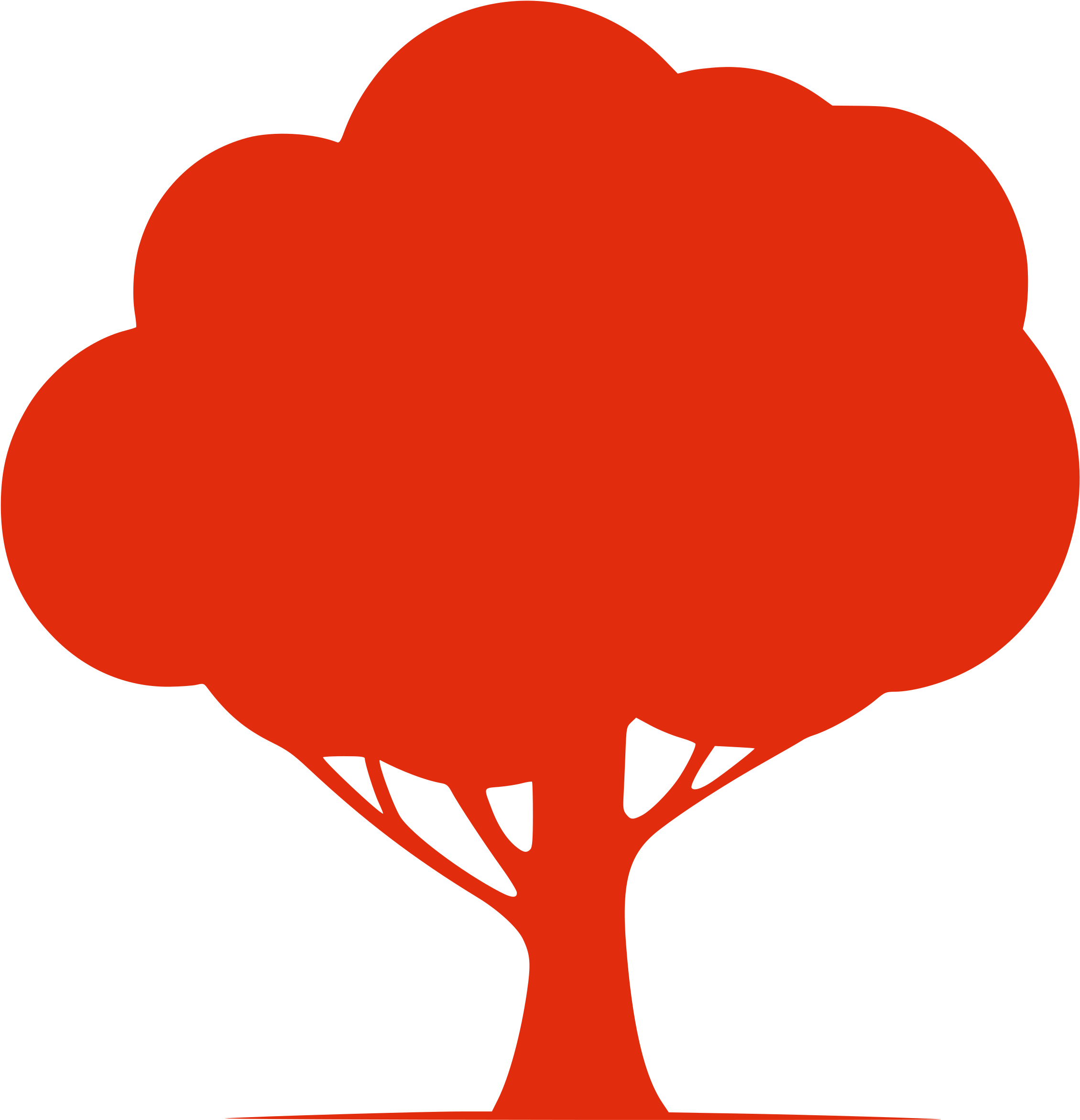 Red Tree Clipart, Explore Pictures - Tree Clipart Silhouette - Png Download (2400x2400), Png Download