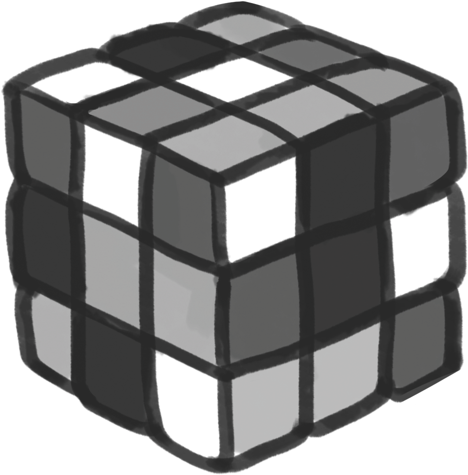 Rubix-cube - Rubik's Cube Clipart (1413x1051), Png Download