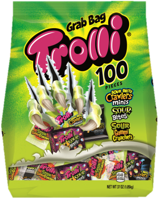 Trolli Halloween Candy Clipart (366x478), Png Download