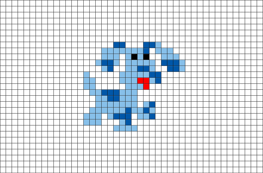 Brik Pixel Art - Pixel Art Pokemon Dratini Clipart (880x581), Png Download