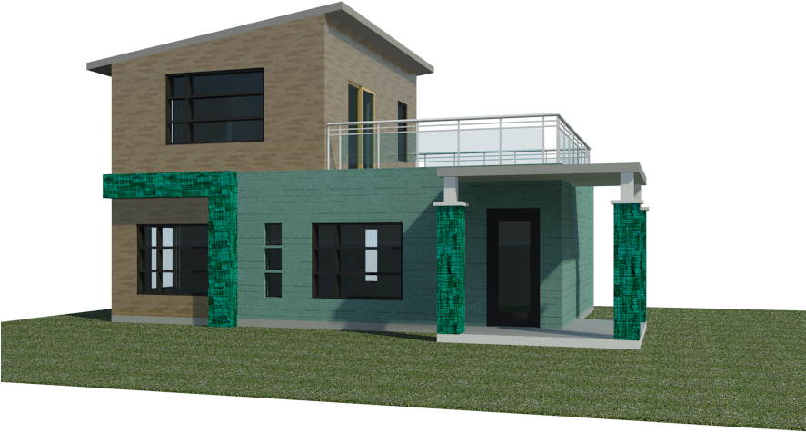 Modern House Png Transparent Image - Modern A House Png Clipart (886x664), Png Download