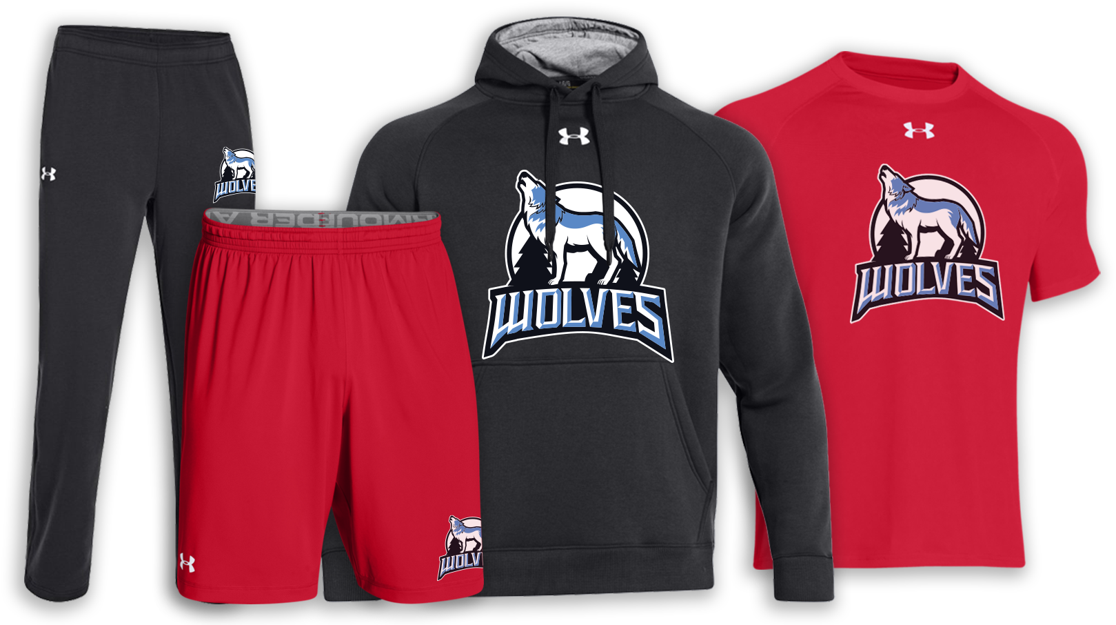 Under Armour Training Pack - Hoodie Clipart (1629x912), Png Download