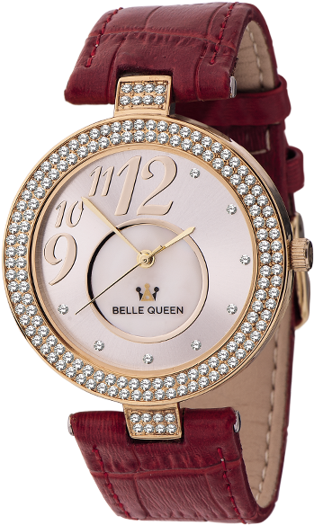 Reloj De La Marca Belle Queen De Cristian Lay - Đồng Hồ Citizen Nữ Dây Da Clipart (600x600), Png Download