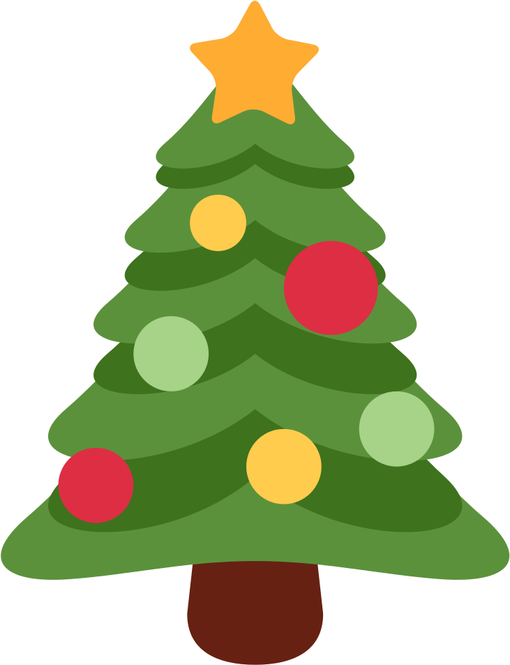 File Twemoji 1f384 Svg Christmas Tree Emoji  Clipart 
