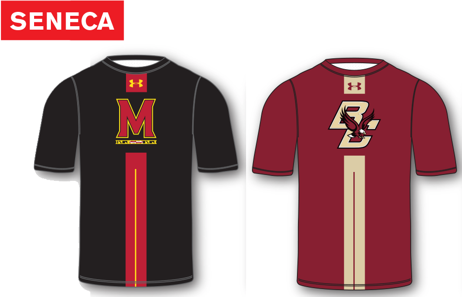 Under Armour Seneca Custom Sublimated Shooter Shirts - Under Armour Lacrosse Shooter Shirt Clipart (1000x600), Png Download