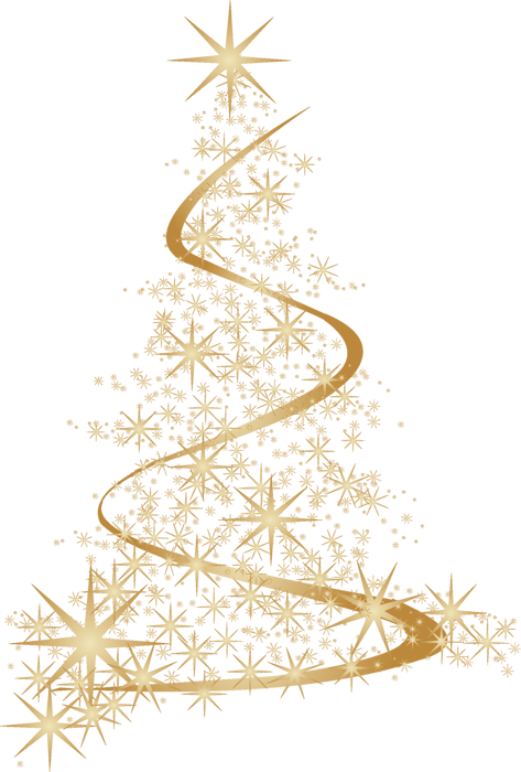 Arbol De Navidad Dorado Png - Arboles De Navidad Para Photoshop Clipart (473x700), Png Download