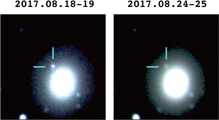 Three Color False Color Composite Images Showing The - Lens Flare Clipart (780x440), Png Download