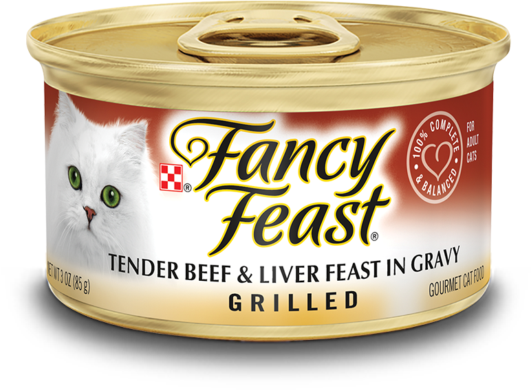 Grilled Tender Beef & Liver Feast In Gravy - Fancy Feast Chicken In Gravy Clipart (1000x600), Png Download