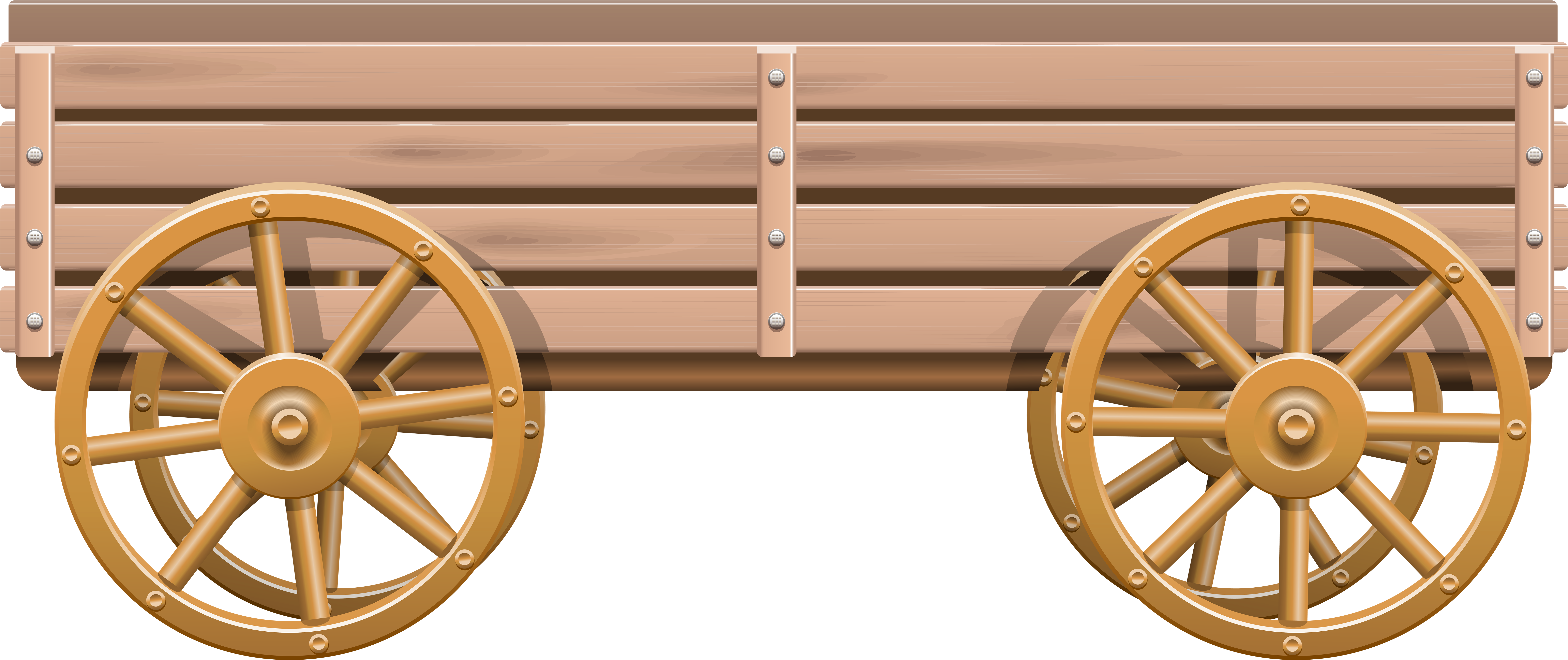 Wooden Cart Png Clip Art - Carreta Png Transparent Png (8000x3433), Png Download