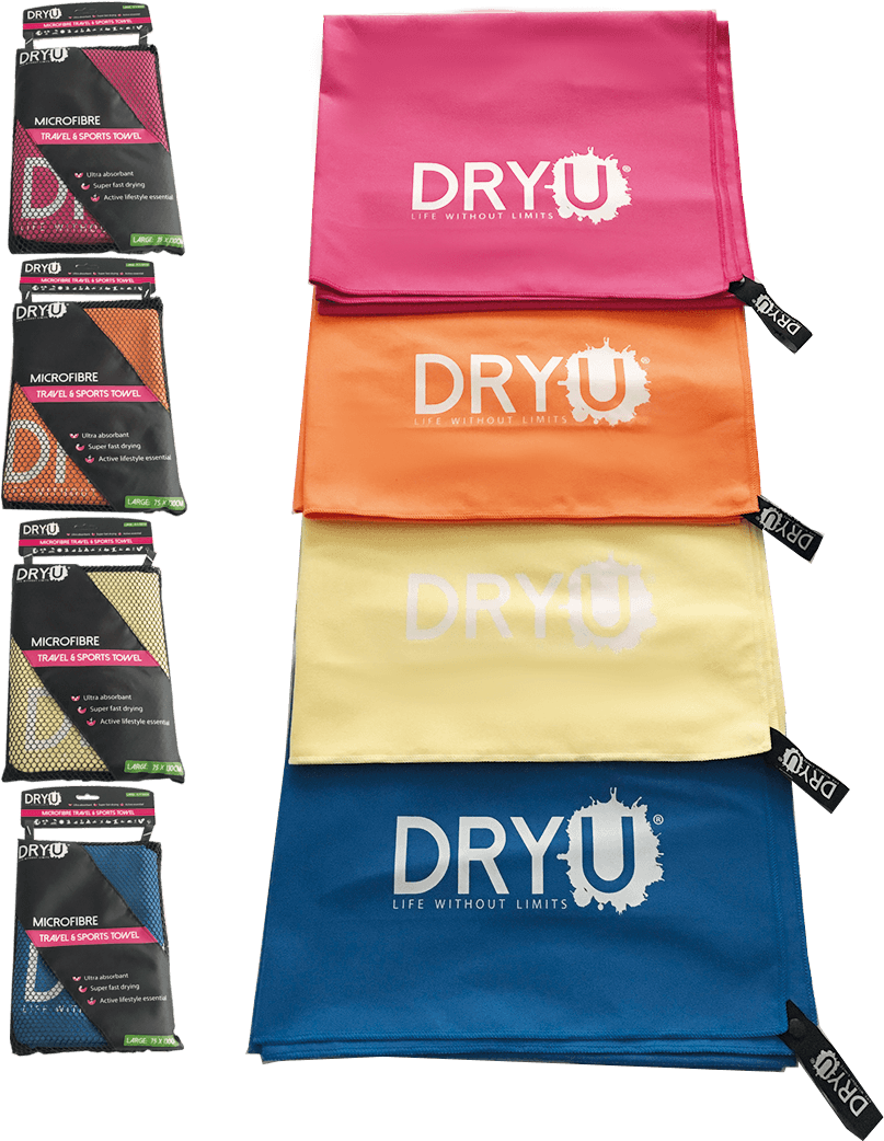 Iowa Travel Towel Images Dryu Microfibre Travel And - Travel Towel Packaging Clipart (1080x1080), Png Download