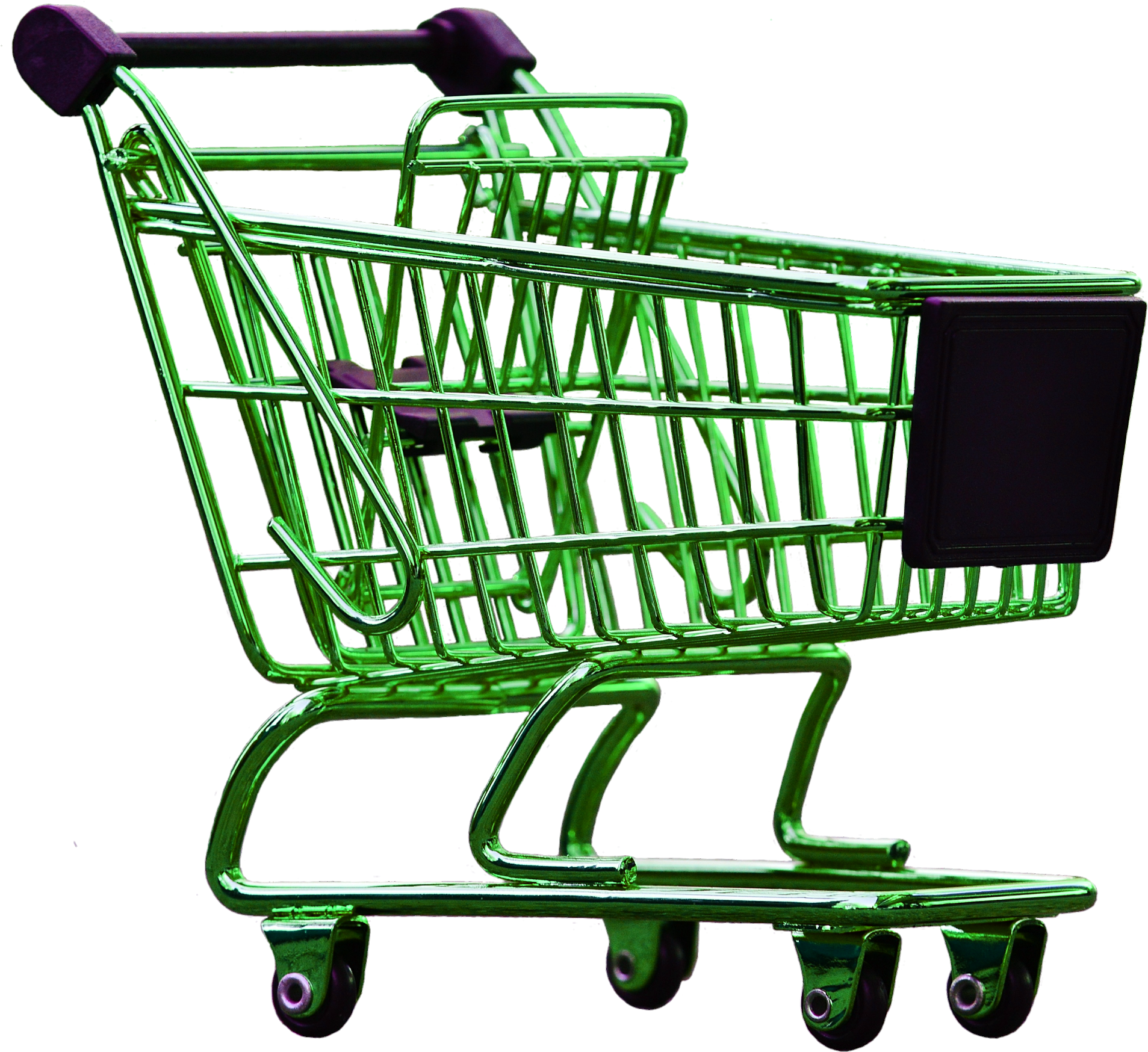 Online Shopping Cart Png Royalty Free High Quality - Green Shopping Cart Transparent Clipart (1976x1957), Png Download