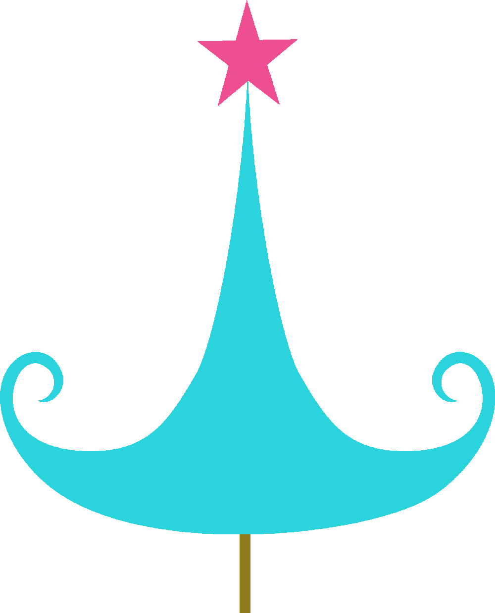 Árbol De Navidad - Arboles De Navidad En Color Azul Png Clipart (1000x1239), Png Download