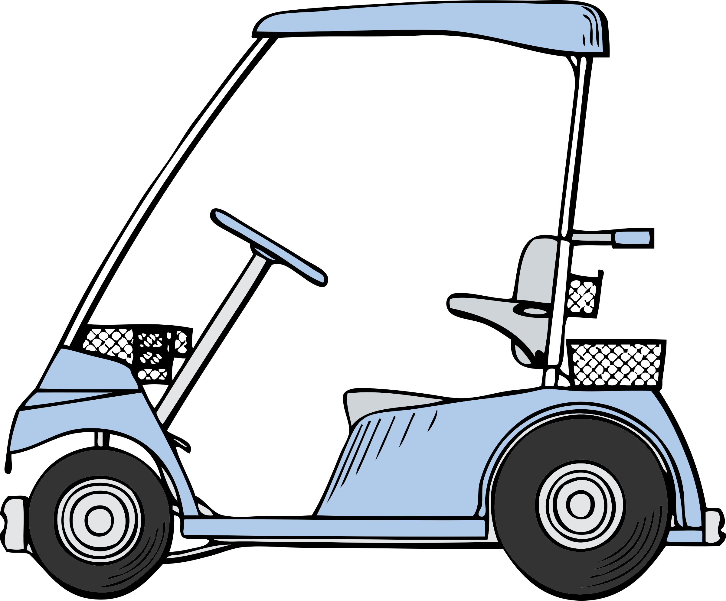 This Free Icons Png Design Of Golf Cart Clipart (2400x1988), Png Download.