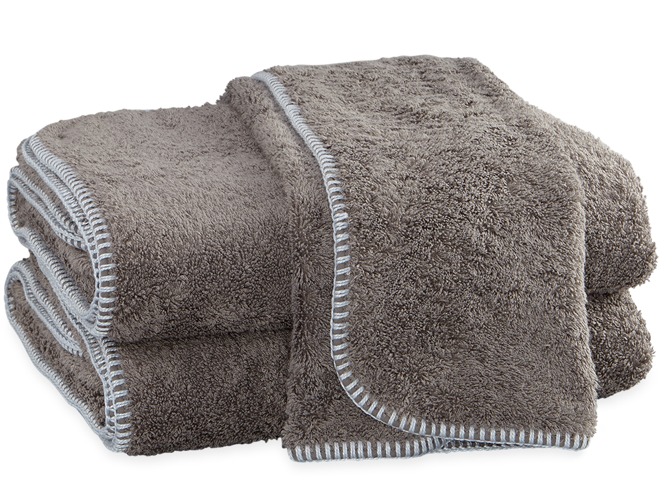 Whipstitch Bath Towels Smoke Grey, Sterling Clipart (960x695), Png Download