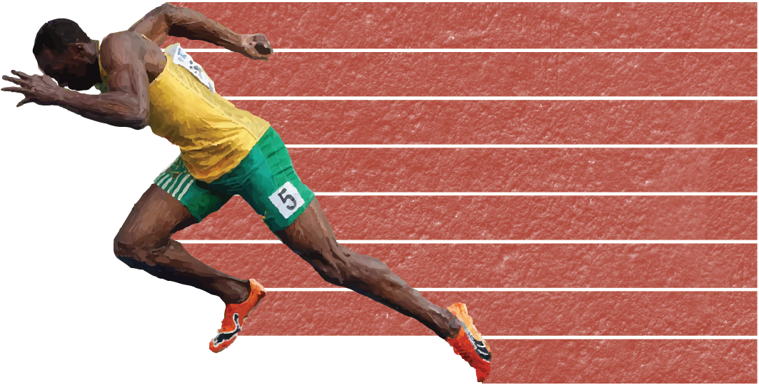 Every Country's Fastest Man In One Race Usain Bolt Running