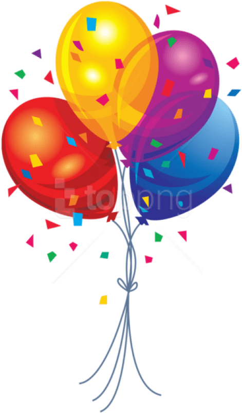 Free Png Download Transparent Multi Color Balloons - Balloon Clipart Png (480x816), Png Download