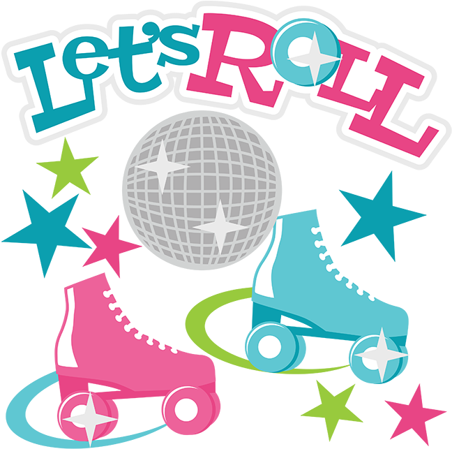 Roller Disco Png Free Download - Skate Party Clipart (648x650), Png Download