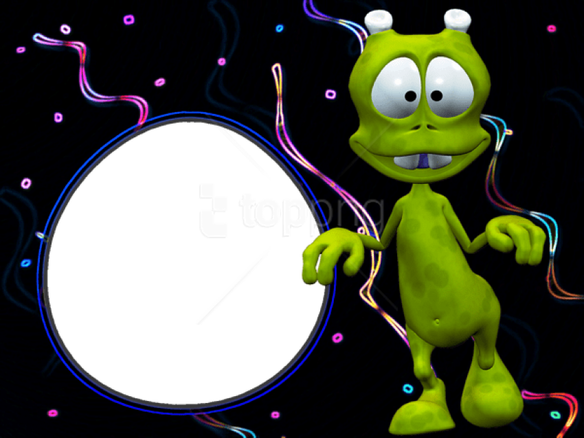 Free Png Best Stock Photos Disco Alien Kids Transparent - Cartoon Clipart (850x638), Png Download