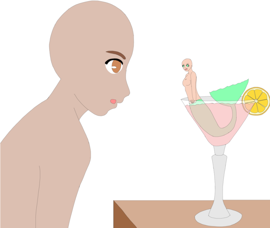 Download Mermaid Clipart Mermaid Clip Art - Wine Glass - Png Download (901x761), Png Download