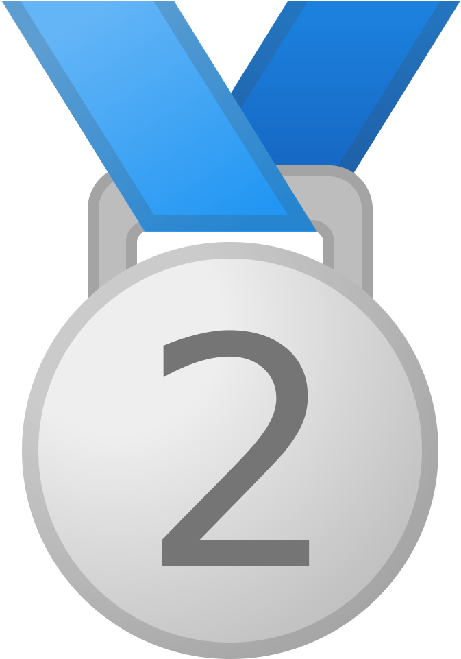 2nd Place Medal Icon - 2nd Place Medal Emoji Clipart (1024x1024), Png Download