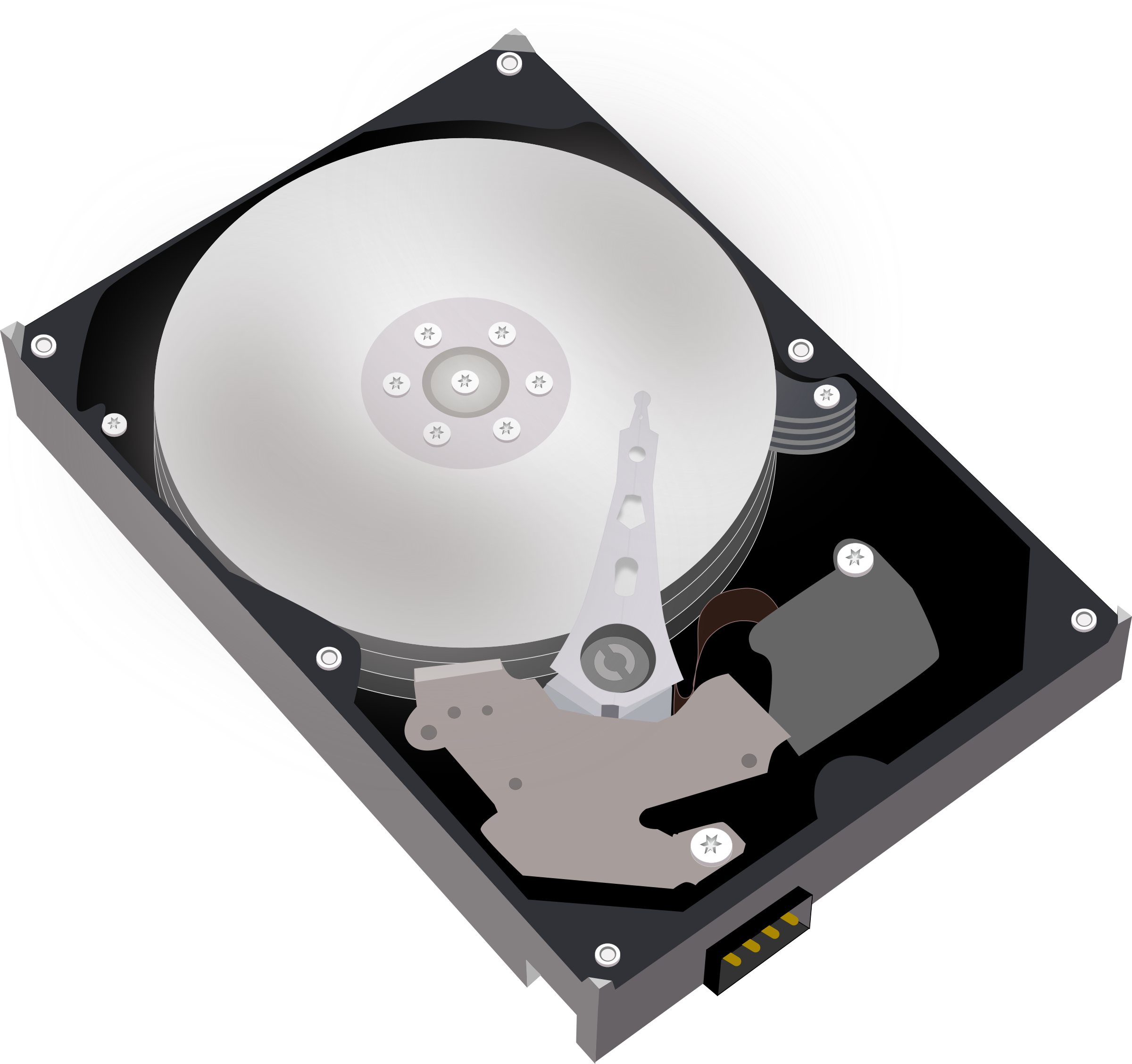 Hard Disk Png Images - Hard Disk Clip Art Transparent Png (2400x2256), Png Download