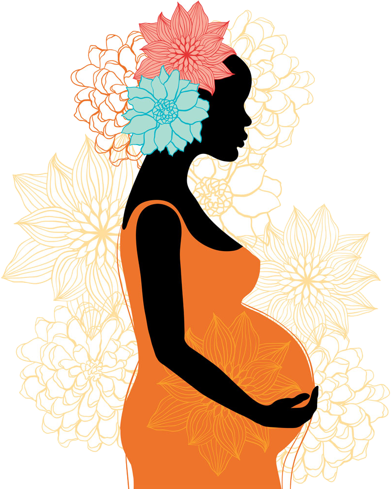 Pregnancy Silhouette Woman Clip Art - Png Download (800x1001), Png Download