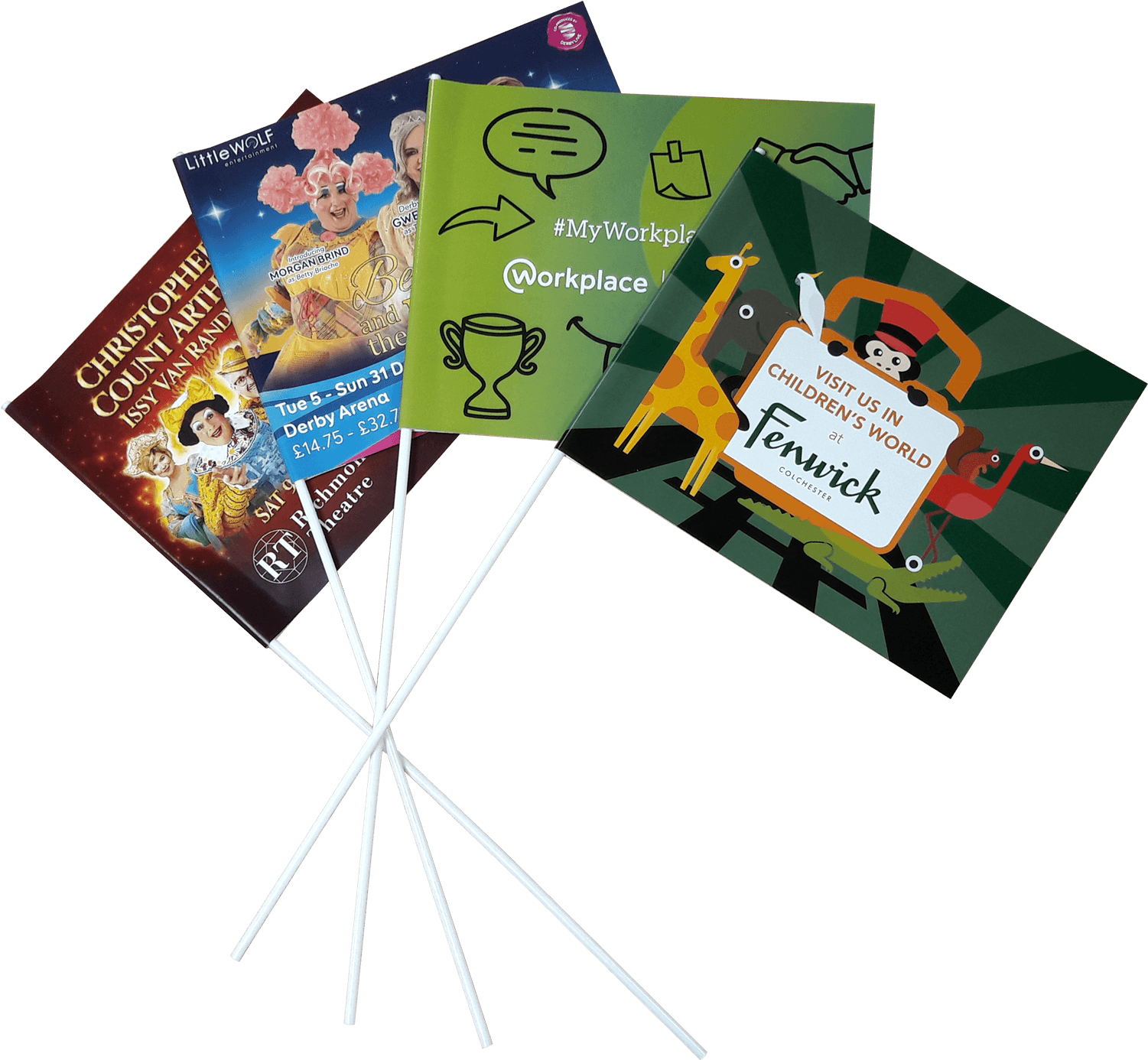 Express Hand Waving Flags - Flyer Clipart (1500x1500), Png Download