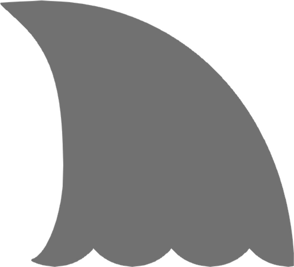 Sharkfin Sticker Clipart (1024x1024), Png Download