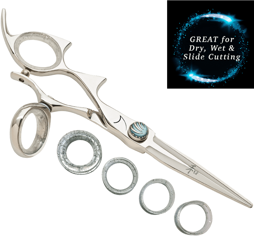 Shark Fin Left Handed Shears - Scissors Clipart (900x900), Png Download
