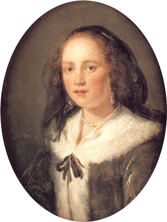 Young Woman In A Black Veil C 1660 Transparent - Woman In A Black Veil Clipart (582x764), Png Download