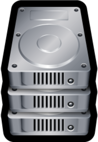 Hard Drive Stack Icon Clipart (600x600), Png Download